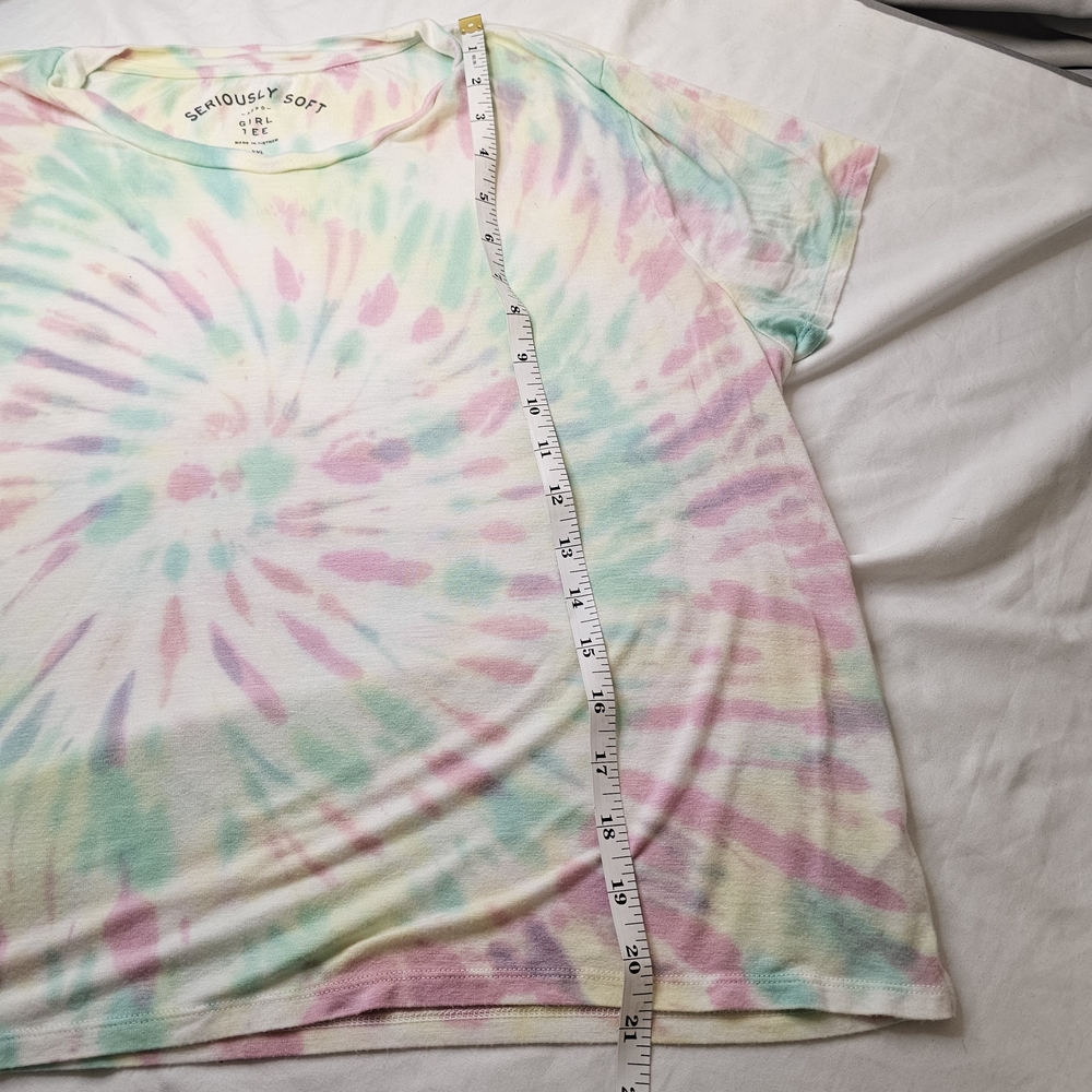 Seriously Soft Aero Tie-Dye Girl Tee - Pastel Swirl XXL - Picture 5 of 7
